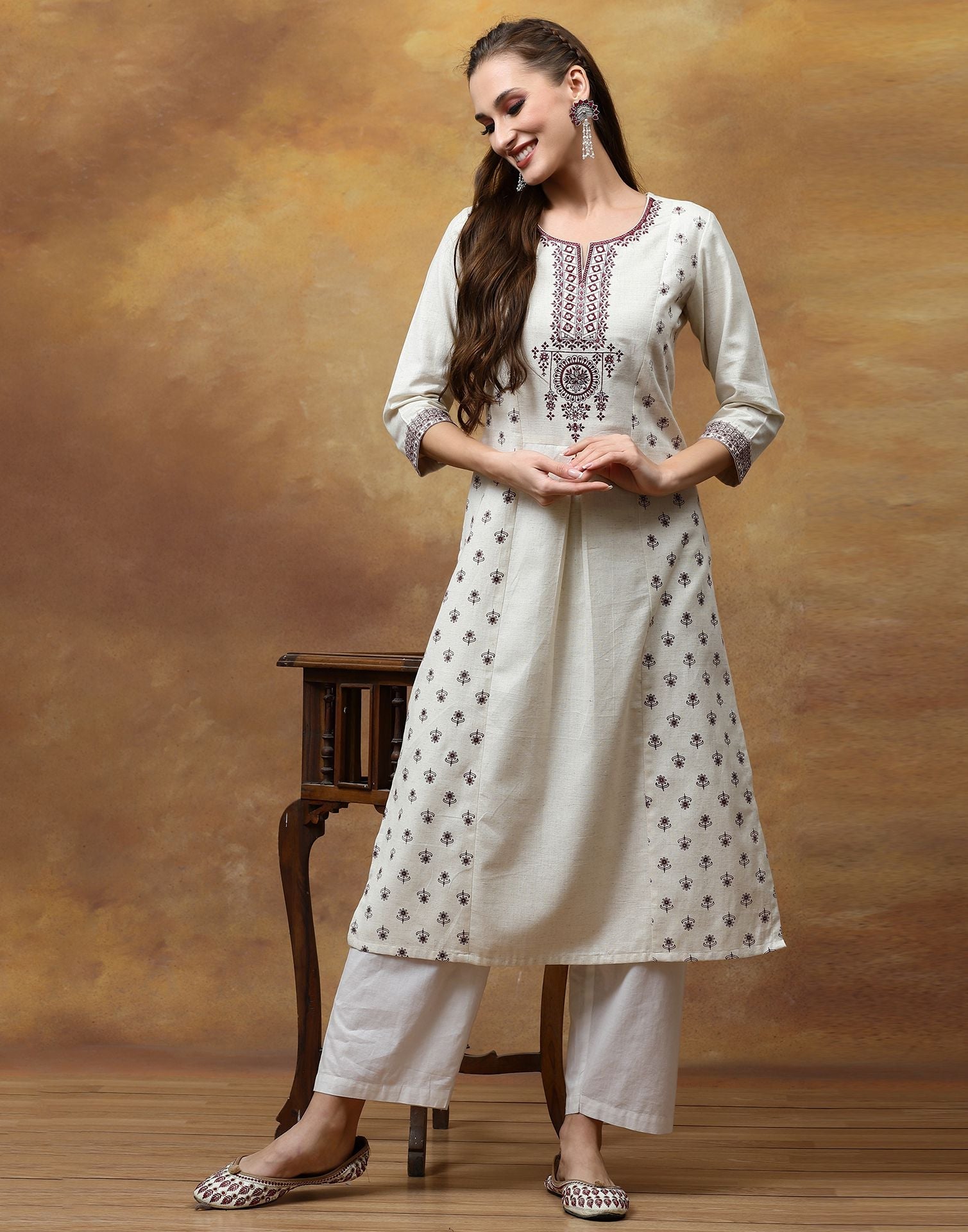 Buy Shirak_women plain white kurti Online at Best Prices in India - JioMart.